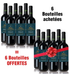 Château Courtin : 6 bouteilles achetées + 6 offertes