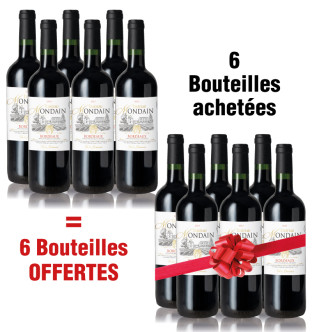 Château Mondain : 6 bouteilles achetées + 6 offertes